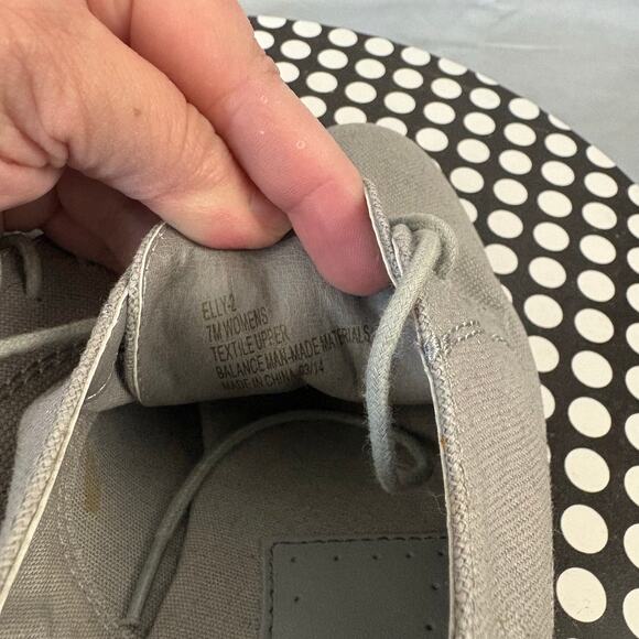 GH Bass Canvas Elly-2 Oxfords Shoes Gray Yellow Soles Women’s 7 M - Picture 2 of 7